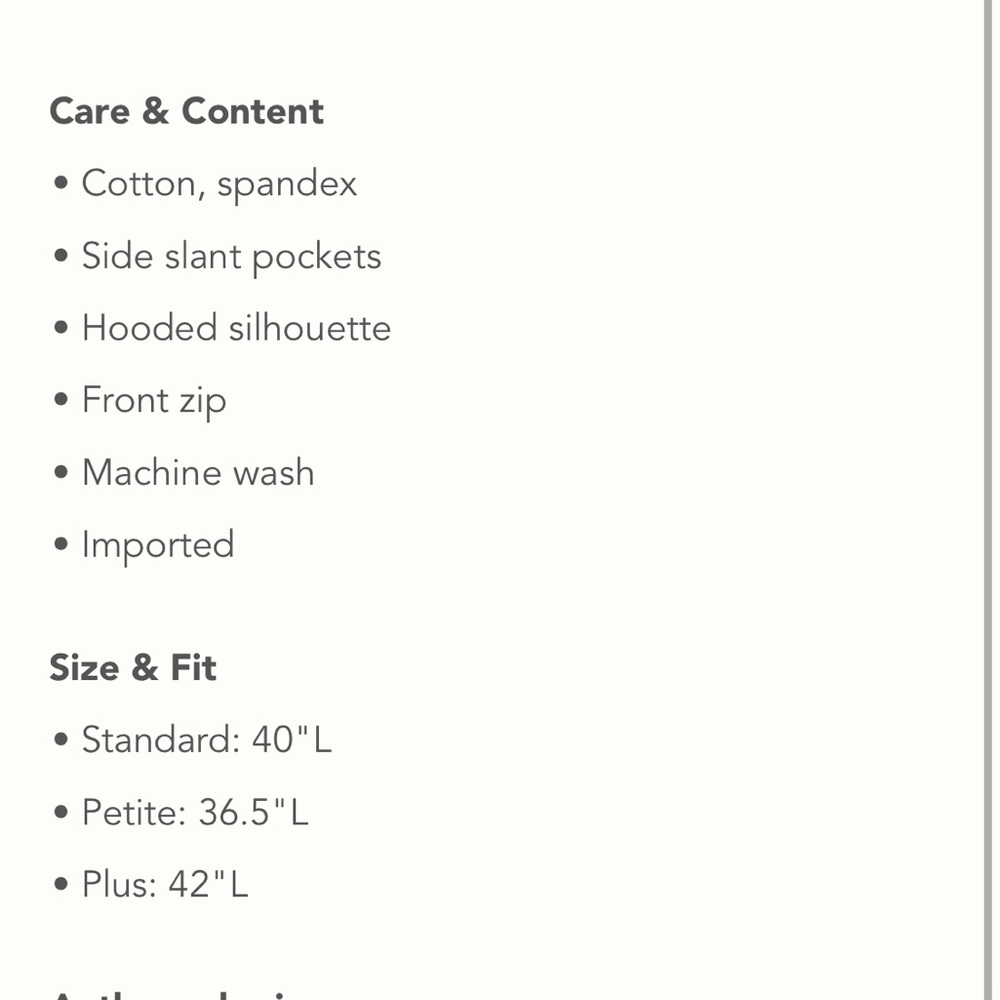 NWT‎ Anthropologie Longline Anorak - Picture 12 of 12